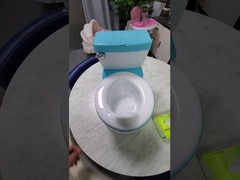 Eco Friendly Grey/Pink/Blue Print Baby Potty Training Seat with Custom Logo