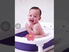 Customized Logo Collapsible Infant Tub Kids Bathtub