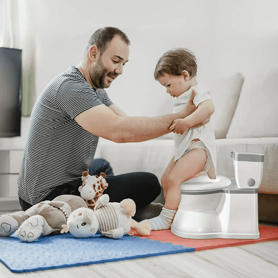Grey Baby Potty Toilet with Removable Seat