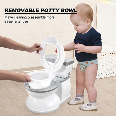 Grey Baby Potty Toilet with Removable Seat