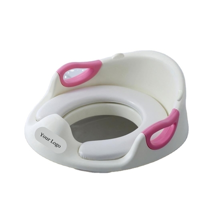 Splash Proof Child Training Toilet Seat With Handles And Solid Pattern