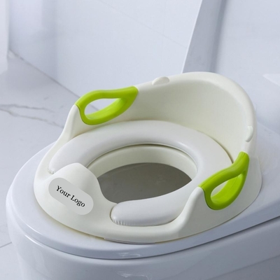 Splash Proof Child Training Toilet Seat With Handles And Solid Pattern