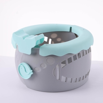 Portable Serenity Blue Baby Toilet With Customized Logo Foldable Soft Potty Training Seat