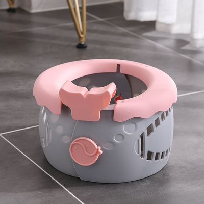 Baby Toilet Serenity Blue Sakura Pink Solid PP TPE Potty Seats with Customized Logo