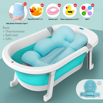 OEM/ODM Foldable Infant Bath Tub With Temperature Sensing  Safe And Stable