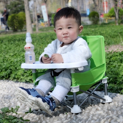 CPC Certificate Baby Dinner Chair Foldable Toddler Dining Chair For Home / Travel