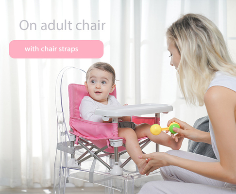 CPC Certificate Baby Dinner Chair Foldable Toddler Dining Chair For Home / Travel