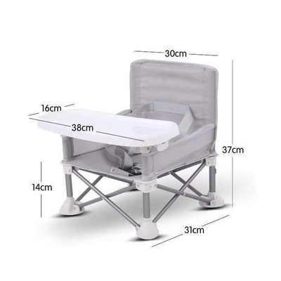 CPC Certificate Baby Dinner Chair Foldable Toddler Dining Chair For Home / Travel