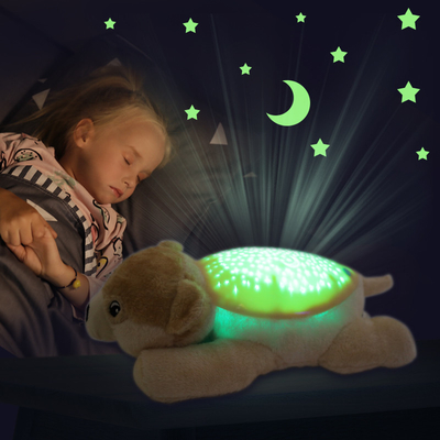 Colorful  Infant Sleep Soother Soft Plush Toy Cute Puppy Slumber Buddies
