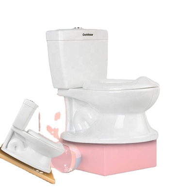Soft Baby Care Potty Seat for Children Toilet Training - White Potty with Pure Color Design