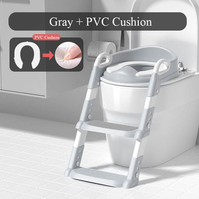 OUNINBEAR Plastic Potty Training Toilet Seat With Step Stool Ladder Anti Skid