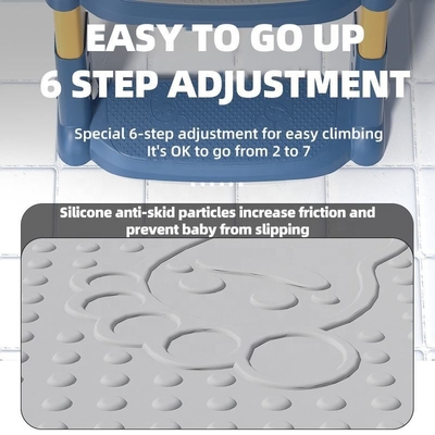 OUNINBEAR Plastic Potty Training Toilet Seat With Step Stool Ladder Anti Skid