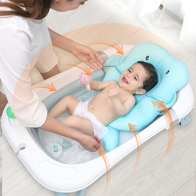 85*53*25cm Open Size Foldable Baby Bathtub With Stand Durable And OEM/ODM Support