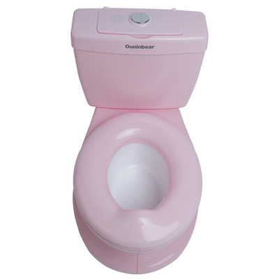 Printed Pink Kids Toilet with EN71 Test Certification for Safe Baby Training