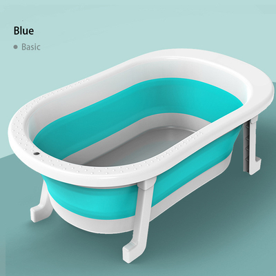 79*21cm Open Size  Collapsible Baby Bathtub Thermometer Included