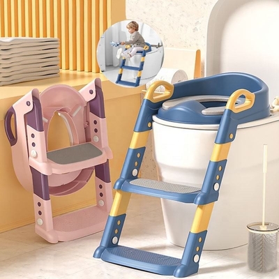 Customization Logo PP Plastic Foldable Baby Toilet Seat Potty Seat With Steps