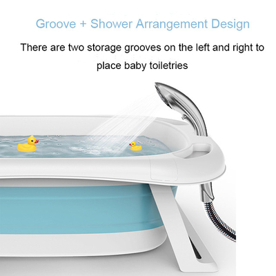 BPA Free Foldable Plastic Infant Bathtub  Comfortable Childrens Bathtub