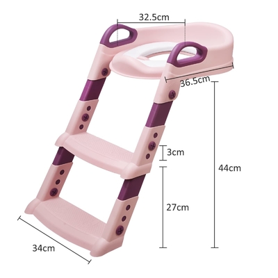 OEM ODM Soft Cushion Foldable Potty Seat With Steps OUNINBEAR Brand
