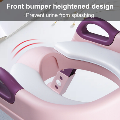 OEM ODM Soft Cushion Foldable Potty Seat With Steps OUNINBEAR Brand