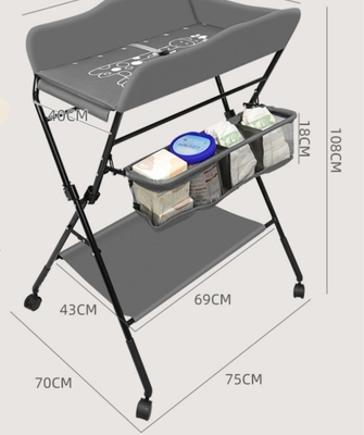 Multi-Functional Infant Changing Table Foldable Baby Nursing Table For 0-3Years