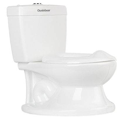 Print Pattern White Plastic Baby Toilet Potty with EN71 Test