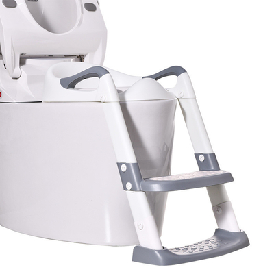Grey/Blue/Red 3 In 1 Potty Training Seat With Step Stool Ladder Fits 1-10 Years Old