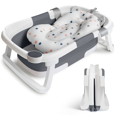 2-4 Years old Newborn Baby Bathtub Anti-Slip Travel Shower Bathing Basin