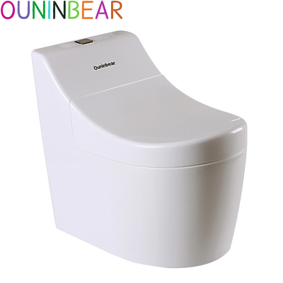 White Baby Training Potty Cartoon Print Plastic Toilet Trainer - EN71 Test Certified
