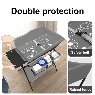 Height Adjustable Multi-Functional Baby Changing Station  Newborn Changing Table