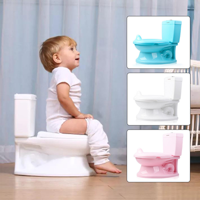 Printed Plastic Baby Potty Toilet Training Seat Pink Blue White Potty Seat with EN71 Certification
