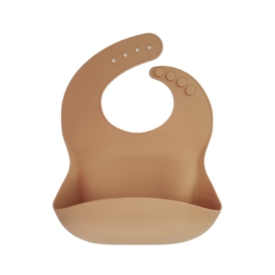 Printed Soft Baby Silicone Bib With Food Catcher BPA Free 300*23cm