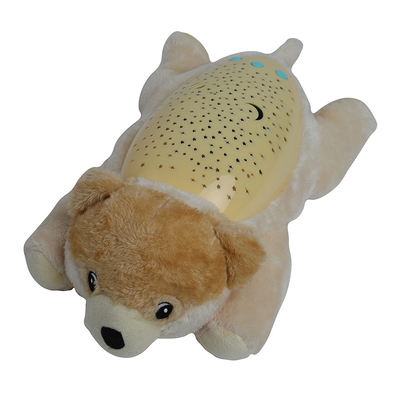 0-7Years Old Baby Sleep Soother Toy Dog Plush Doll With Projectable Lighting And Music
