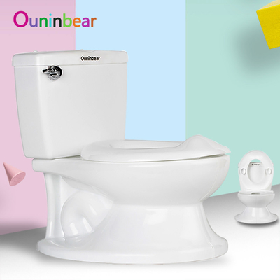 Customizable White Print Baby Training Potty Toilet with EN71 Test for Infant Toilet Training
