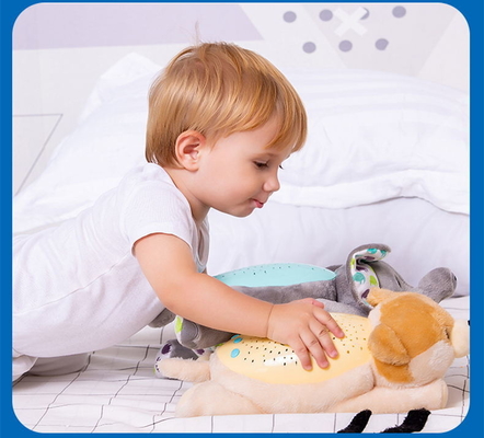 0-7Years Old Baby Sleep Soother Toy Dog Plush Doll With Projectable Lighting And Music