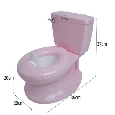 Pink and White Baby Potty Toilet with Customized Logo EN71 Certified Pure Color Design