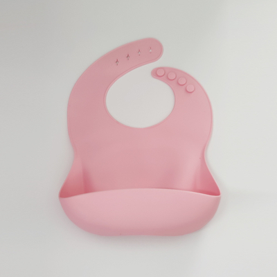 Customized Soft Waterproof Baby Silicone Bib With EN71 Certificate