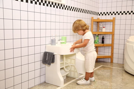 Logo Customizable Easy To Use Children'S Wash Basin With Pedestal