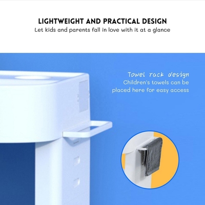 Customization Children's Washstand Hand Basin Kids Play Sink With Running Water & Led Light