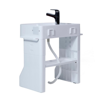 Children Size Plastic Wash Basin With Stand Free Standing Pedestal