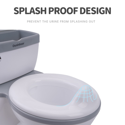Eco Friendly Baby Potty Toilet with EN-71 Certificate in Gray/Pink/Blue Print Pattern