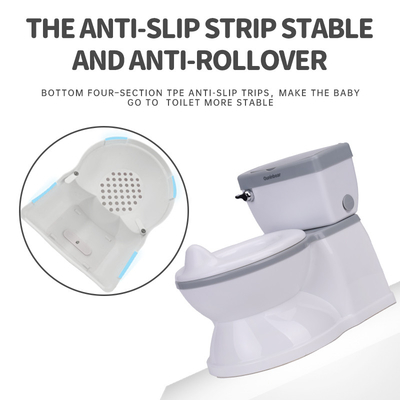 Eco Friendly Baby Potty Toilet with EN-71 Certificate in Gray/Pink/Blue Print Pattern