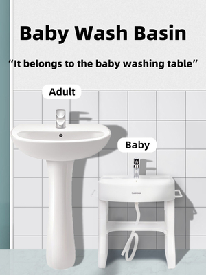 OEM / ODM Baby Wash Basin With Stand Kids Hand Cleaning Sink Popular Sanitary Wares
