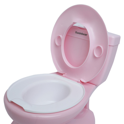 Printed Pink Baby Toilet Training Potty with Custom Logo - EN71 Certified Training Function