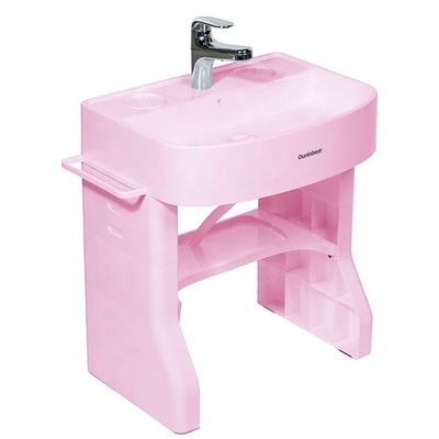 Simulated Baby Bathroom Hand Washing Basin Child Size Sink With Plastic Stand