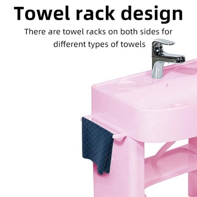 Simulated Baby Bathroom Hand Washing Basin Child Size Sink With Plastic Stand