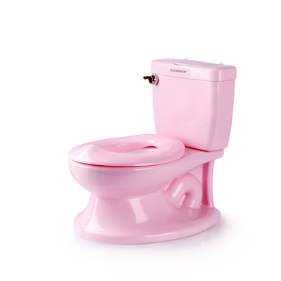 Printed Eco friendly Pink/White/Blue Baby Potty Training Toilet with EN-71 Certificate