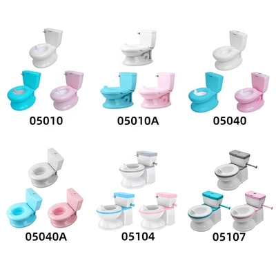 Printed Eco friendly Pink/White/Blue Baby Potty Training Toilet with EN-71 Certificate