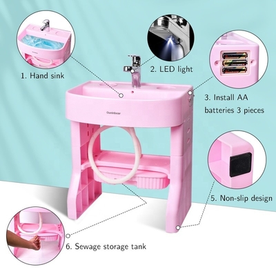 Children'S Simulation Kids Wash Basin PP Material  Square Type Easy Cleaning