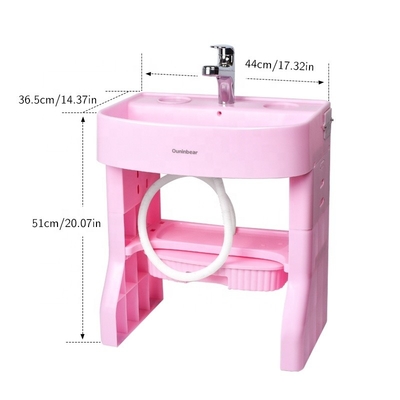 Children'S Simulation Kids Wash Basin PP Material  Square Type Easy Cleaning