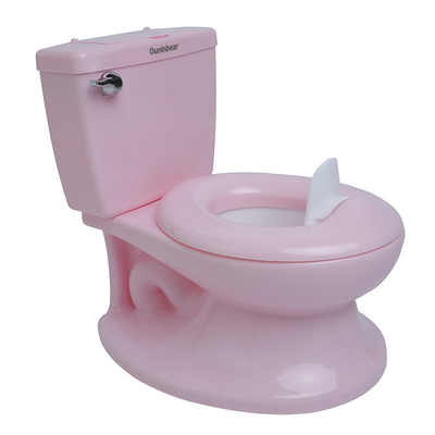 White Baby Potty Training Seat with Ouninbear Logo and Handle Button